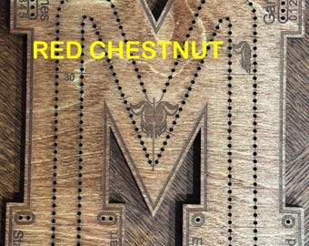Sports “M”  Shaped Cribbage Board