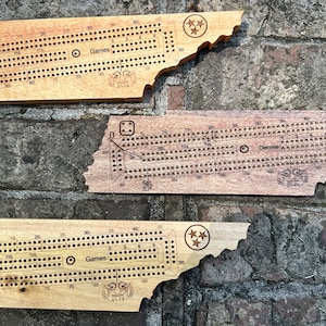 Tennessee-vormige cribbageplank