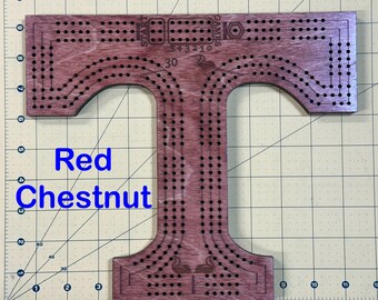 Sports “T”  Shaped Cribbage Board