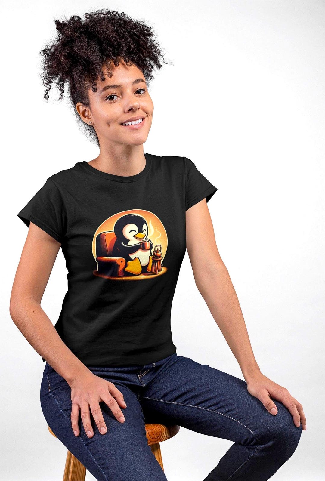 Cozy Linux Tux Penguin T-shirt, Open Source Geek Tee - Etsy
