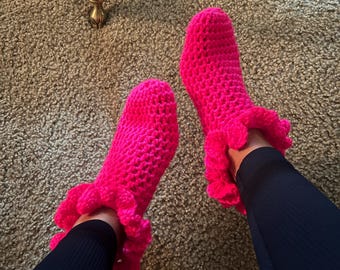 Crochet Ruffle Footies