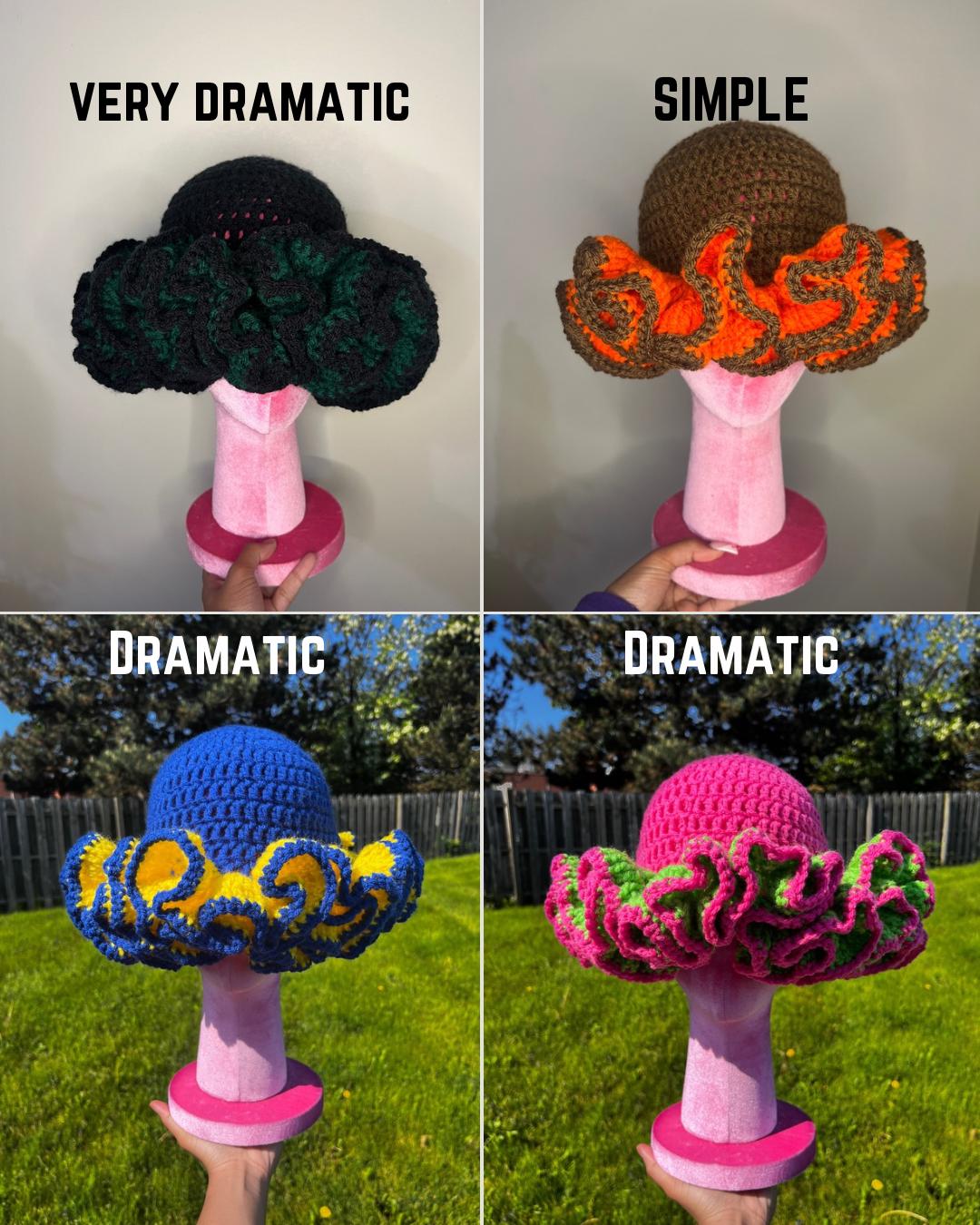 Crochet Ruffle Hat
