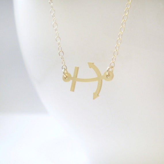 Tiny Anchor Necklace, Anchor Charm, Sailing Necklace, Ocean