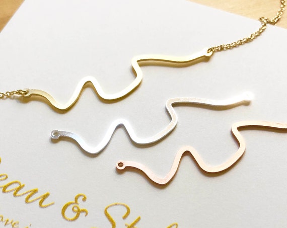 Mississippi River at New Orleans Necklace, New Orleans Necklace, NOLA Jewelry