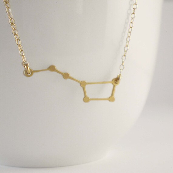 Big Dipper Constellation Necklace, Ursa Major Necklace, Constellation Necklace, Big Dipper Charm, Beau And Stella
