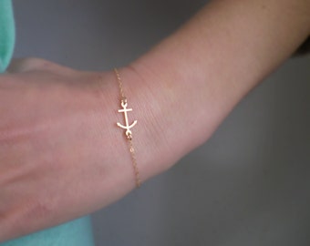 Tiny Anchor Bracelet • Handmade in the USA