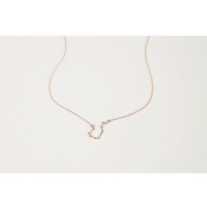 Aquarius Zodiac Constellation Necklace Handmade in America image 3