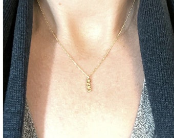 Tiny MAMA necklace •• Gold Filled •• New Mom, Baby Shower Gift