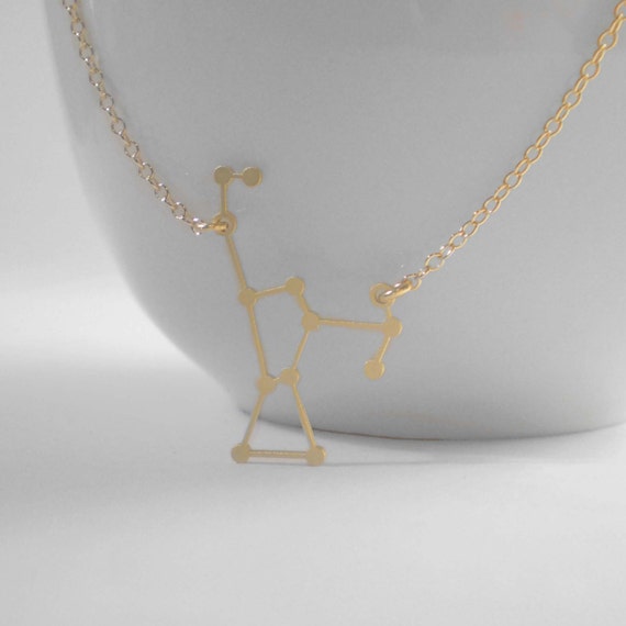 Orion Constellation Necklace, Constellation Necklace, Orion Charm, Astrology, Stars