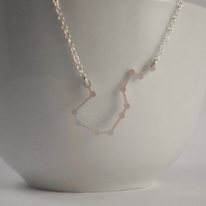 Aquarius Zodiac Constellation Necklace Handmade in America image 2