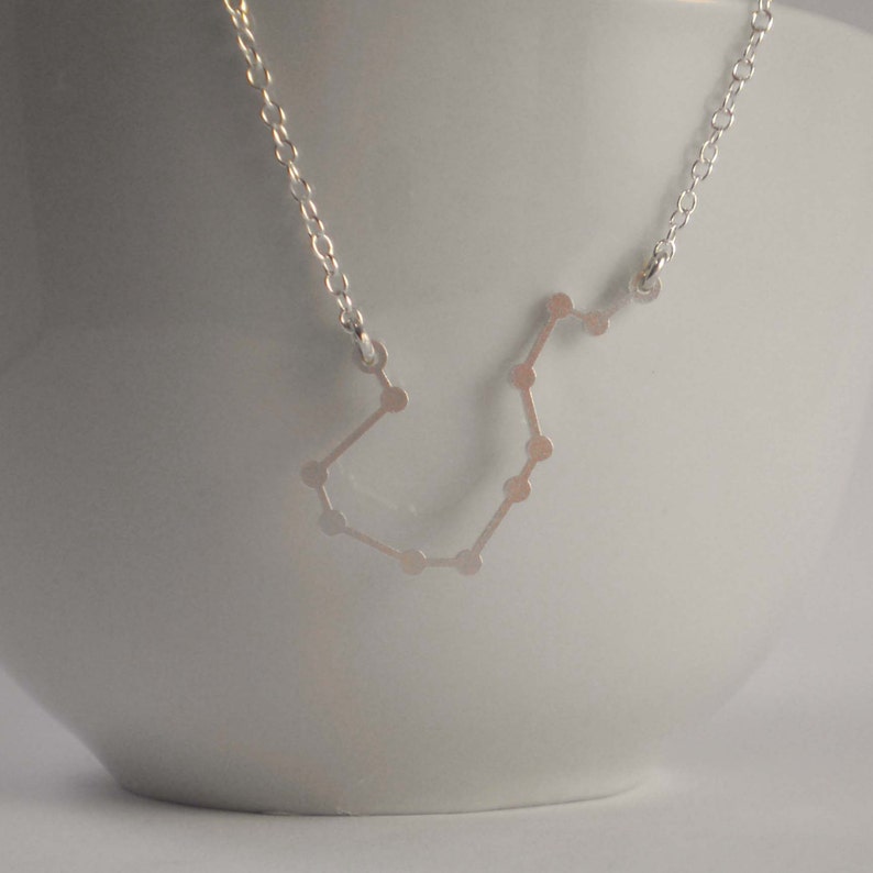 Aquarius Zodiac Constellation Necklace Handmade in America image 2