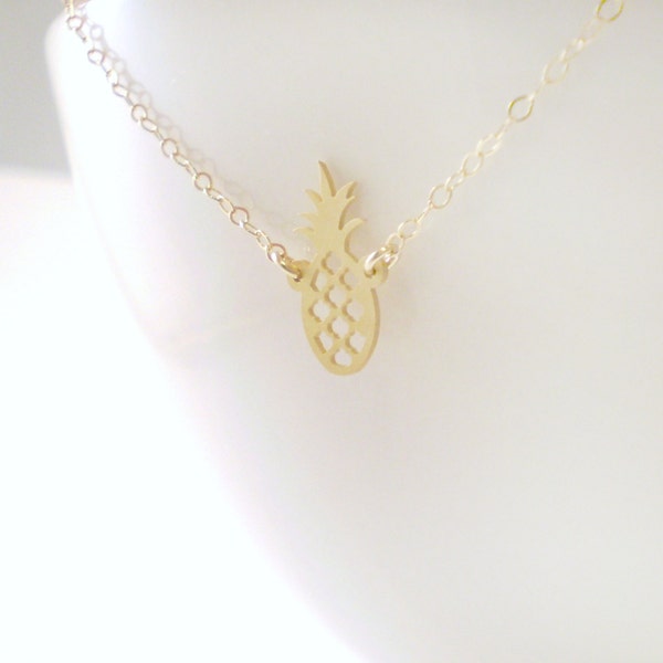 Pineapple Necklace Etsy