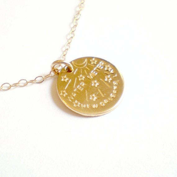 New Orleans Water Meter Necklace, New Orleans Necklace, NOLA Jewelry