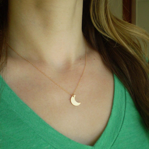 Crescent Moon Necklace, Moon Necklace, Crescent Moon Charm, Crescent City Necklace