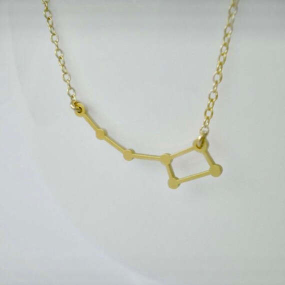 Collier Constellation Little Dipper Collier Constellation Collier Ursa Minor Etoiles Etsy France