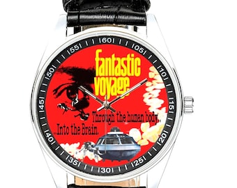 Orologio di fantascienza "Viaggio Fantastico" / Illustrazione del film di fantascienza del 1966 / Accessorio unico