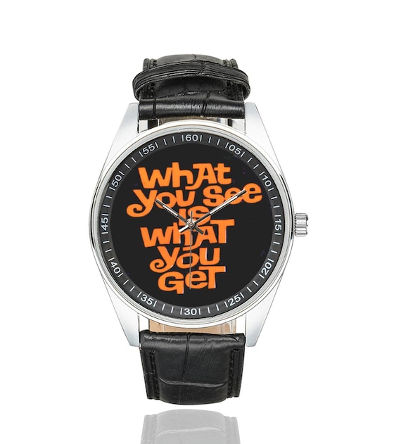 WAS SIE sehen, ist, was Sie erhalten Uhr 70er Jahre Design - Main Image