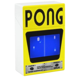PONG VIDEO GAME Plastic Case Art | Secret Stash Holder | Popular Atari Arcade 1972