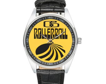Rollerball Sci-Fi Movie Watch | Stainless Steel, Vegan Leather