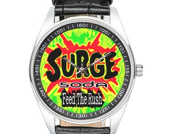 SURGE SODA 90er Jahre RETRO Kunst Armbanduhr | Soda und Zuckersüchtige Uhr