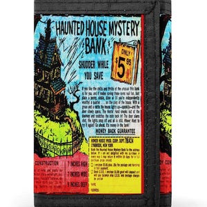 HAUNTED HOUSE MYSTERY Bank Wallet 1960s Comic Book Ad | Functional Design With Monsters