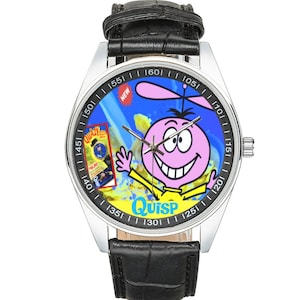 Scatola di cereali per la colazione QUISP su un nuovo orologio / Arte della scatola di cereali del 1965 per i fan