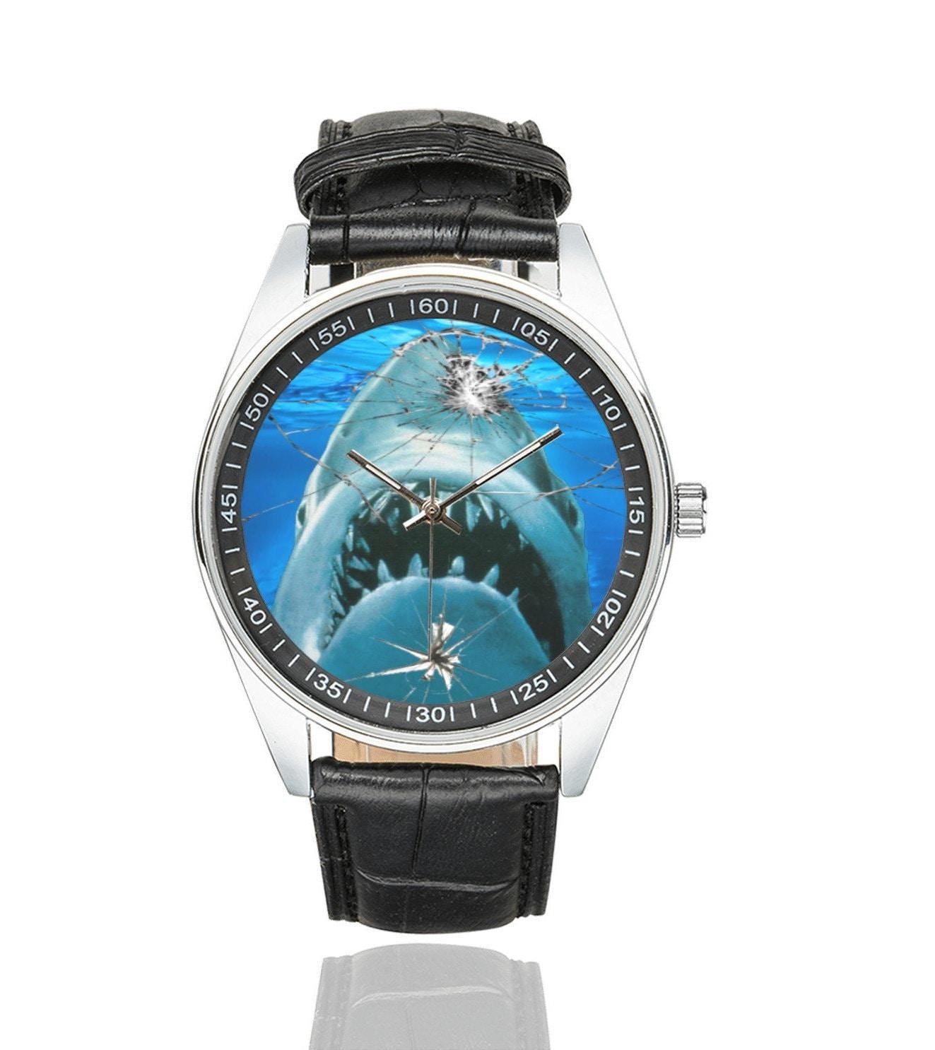 Shark Classic Timex Shark Watch Timex Kids Blue Shark Watch 545