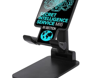 JAMES BOND MI6-standaard voor mobiele telefoon | Flexibel 007-ontwerp | Voor elke telefoon