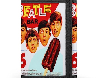 Cartera de helados de The Beatles de 1965 / Diseño retro rediseñado / Delgada y cómoda
