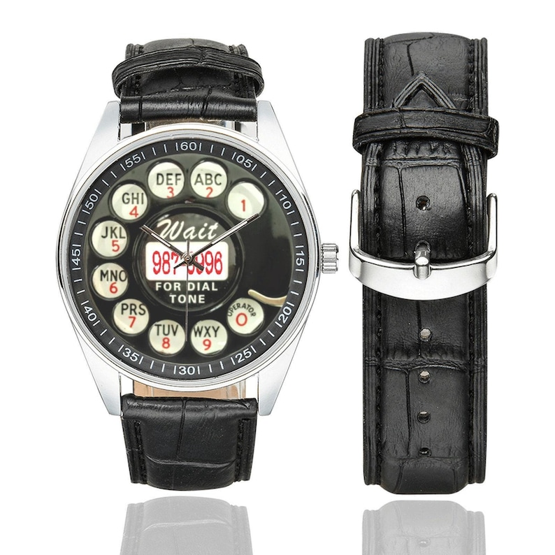 RETRO PHONE DIAL Watch | Vintage Rotary Telephone Themed Watches image 3