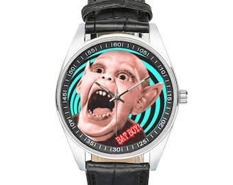Bat Boy Watch: Pop Culture Tabloid Art, Vegan Leather Band