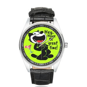 Reloj FELIX The CAT: estilo de dibujos animados vintage, reloj retro, regalo perfecto para coleccionistas y cómics antiguos