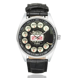 RETRO PHONE DIAL Watch | Vintage Rotary Telephone Themed Watches image 1