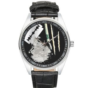 The COCAINE Watch | The Watches Are real - The Coke Ain't |  Fun Trending Drug Theme Accessory