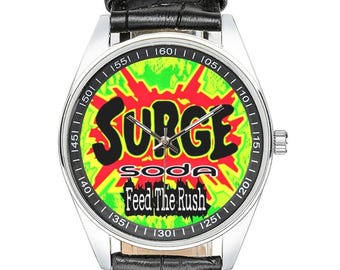 SURGE SODA 90er-Jahre-Retro-Uhr | Zeitmesser für Limonaden- und Zuckersüchtige