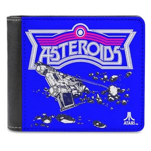 ATARI ASTEROIDS RETRO Gamer Art Wallet | Comfy Design With Lots Of Pockets