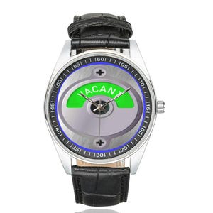 El reloj humorístico con el cartel de BAÑO VACANTE / Este reloj te dará mucho placer si sabes a qué me refiero.