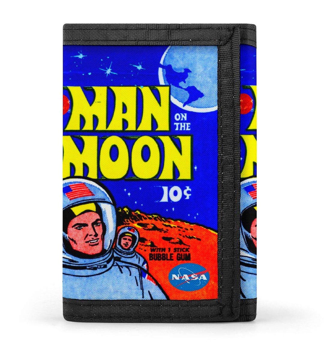 MAN on the MOON APOLLO 11 Wallet | 1969 Space Mission Cards Art| Slim ...