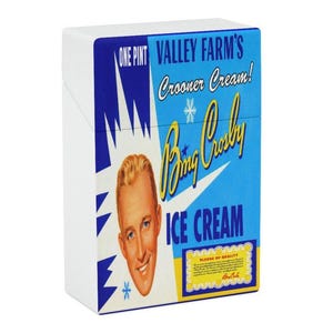 BING CROSBY Ice Cream Plastic Case | 1953 Vintage Promotional Box