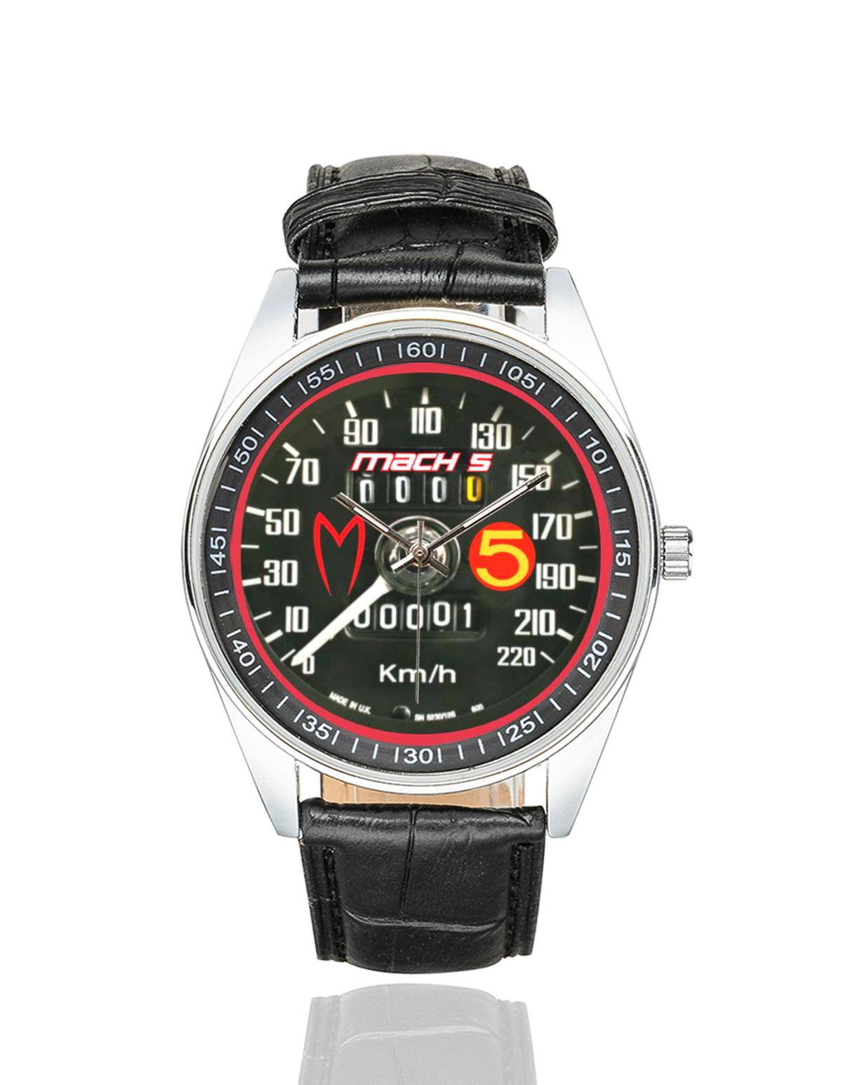 Boy London Vintage 80’s Black Leather Watch BOY LONDON DOUBLE FACE VINTAGE WATCH | Artizen Store main image 4