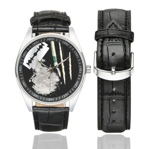The COCAINE Watch | The Watches Are real - The Coke Ain't | Fun Trending Drug Theme Accessory image 2