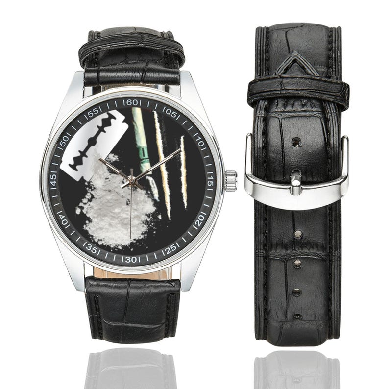 The COCAINE Watch | The Watches Are real - The Coke Ain't | Fun Trending Drug Theme Accessory image 2