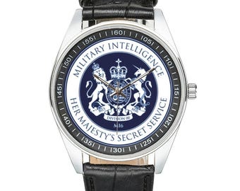 JAMES BOND MI6 British Secret Service Logo On A Watch | 007 Fan | Laser Not Included