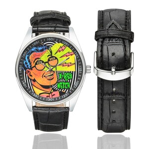 X-RAY VISION Comic Watch • Retro 70s Parody Wristwatch • Comics Fans Accessory afbeelding 3