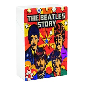 The BEATLES Story Gum Wrapper Plastic Box | Cigarette Case And Secret Stash | 1974 Art