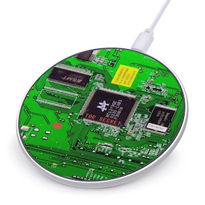 HIGH TECH Circuit Board Image Wireless Charging Pad | Charges Any Phone