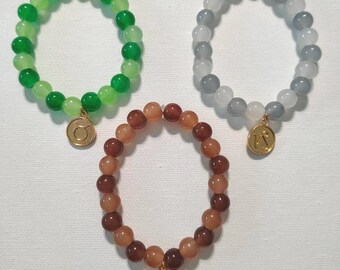 Bracelets signe du zodiaque élément terre