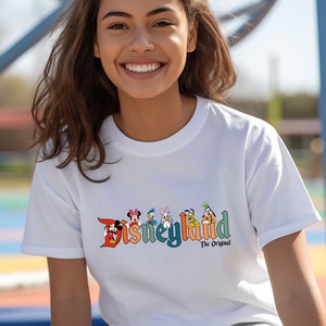 Disneyland The Original Mickey And Friends T-shirt, Disney Trip Family Shirt, Vintage Disneyland Shirt, Disneyworld Minnie Donald Pluto Tee