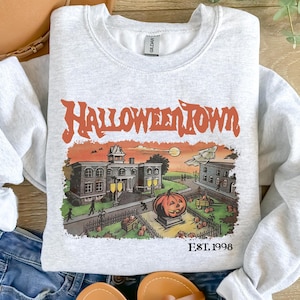 Halloweentown Est 1998 Sweatshirt, Halloweentown University, Retro Halloweentown Hoodie, Fall Sweatshirt, Halloween Sweatshirt