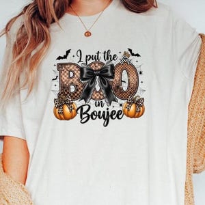 Boo Jee Shirt, Halloween Boo jee Ghost Tee, Spooky Ghost T-shirt, Boujee Ghosts, Spooky Vibes, Halloween Women shirt, Boo-Jee Ghost
